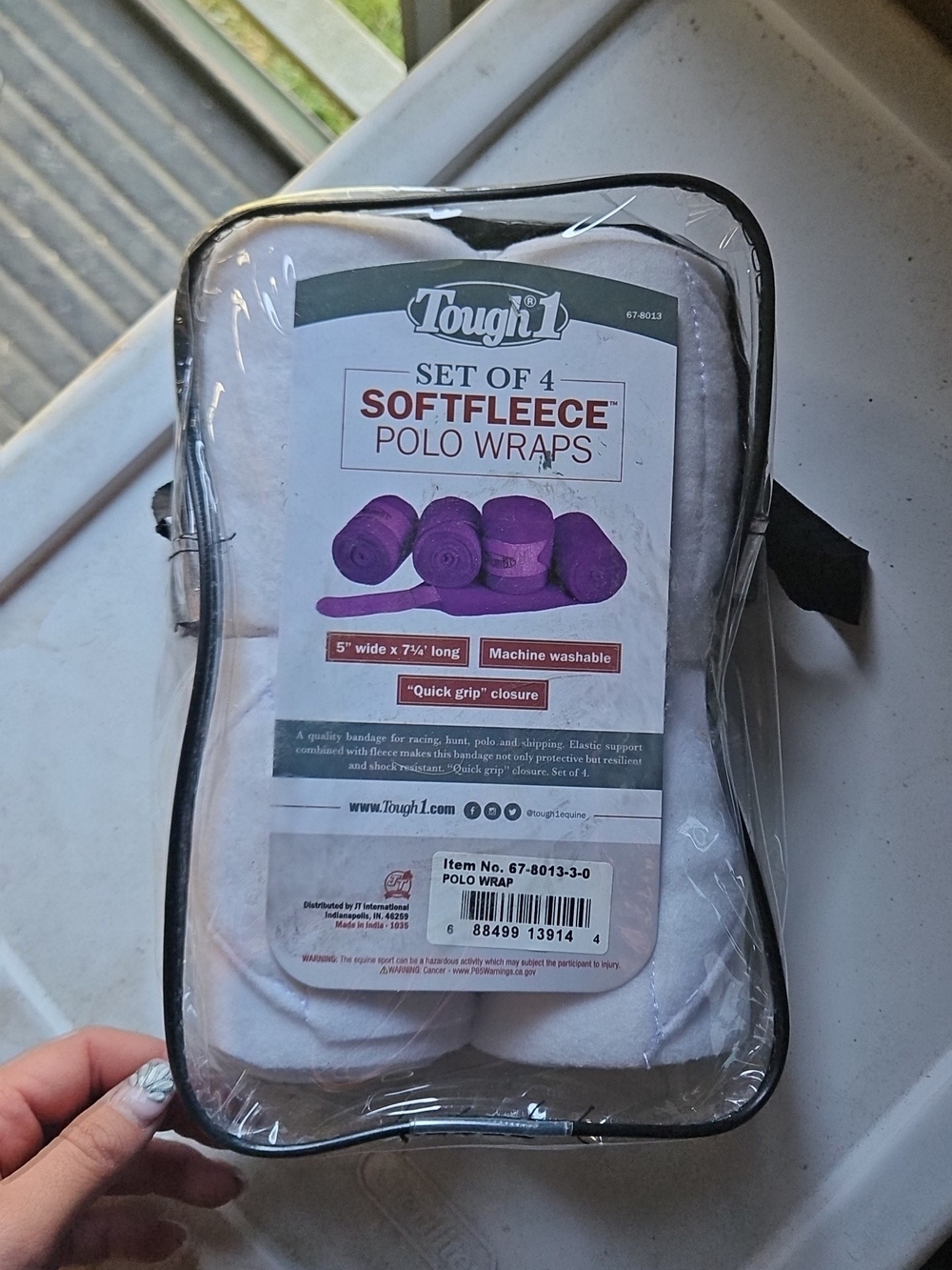 SoftFleece Polo Wraps - White (Set of 4)